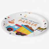 建築誕生日 パーソナライズされた ペーパープレート (アングル)