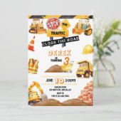 建築誕生日、建築、トラクター、 招待状 (スタンド正面)