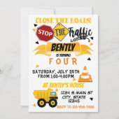 建築誕生日 招待状 (正面)