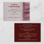 建築請負業者のコンクリートセメントの改築 名刺 (正面/裏面)