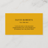 建築請負業者ショベルプラントオペレータB 名刺 (裏面)