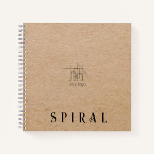 建築請負業者向けのクラフト紙 ノートブック