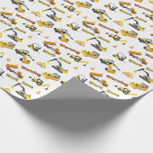 建築警告の作業区域 ラッピングペーパー (角)