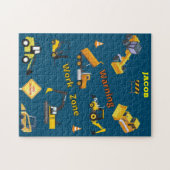 建築警告の作業領域(名前あり) ジグソーパズル (横)