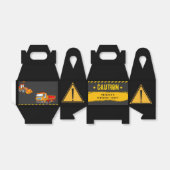 建築警告トラック誕生日パーティーの下 フェイバーボックス (折り畳みなし)