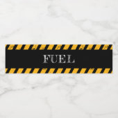 建築警告燃料で ペットボトルラベル (シングルラベル)