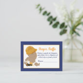 建築赤ちゃんシャワーおむつラッフルカード エンクロージャーカード (スタンド正面)