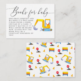 建築赤ちゃんシャワーブックリクエストカード エンクロージャーカード