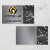 建築車とブループリント 名刺 (正面/裏面)