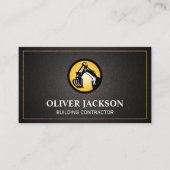 建築車のロゴ | 財産開発 名刺 (正面)