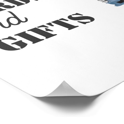 建築車の誕生日カードとギフトのサイン ポスター (角)