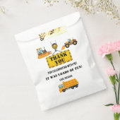 建築車の誕生日パーティーありがとう フェイバーバッグ (封をした状態)