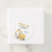 建築車の誕生日パーティーメッセージカード フェイバータグ (インサイチュ)