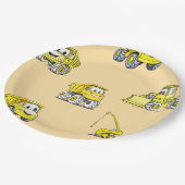 建築車の誕生日紙プレート ペーパープレート (アングル)