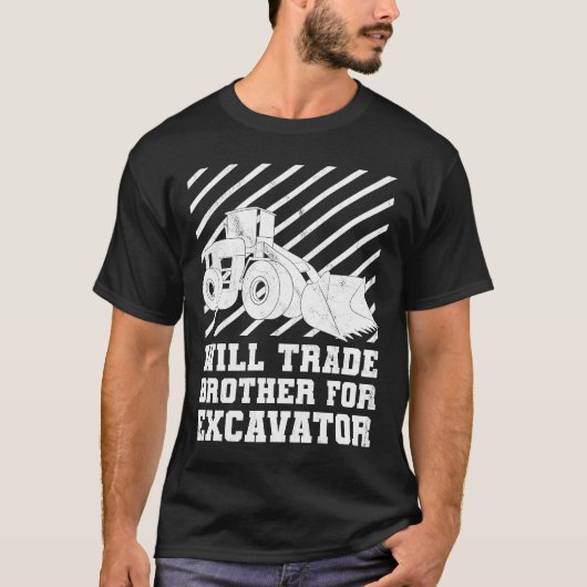 建築車は兄弟を交換する Tシャツ (正面)