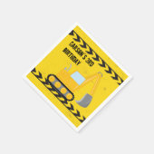 建築車カスタム両子供の誕生日パーティー スタンダードカクテルナプキン (角)