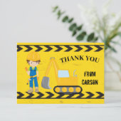 建築車キッズカスタムサンキューカード サンキューカード (スタンド正面)