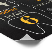 建築車トラック誕生日標識 ポスター (角)