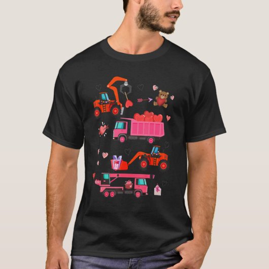 建築車バレンティンズデイクレーントラック Tシャツ (正面)