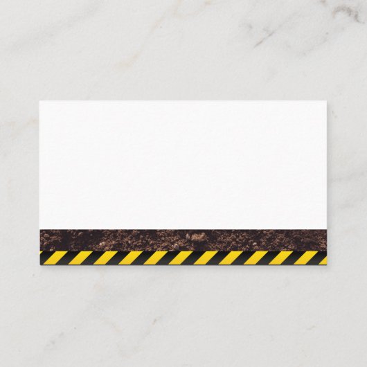 建築車両クレーン 名刺 (裏面)