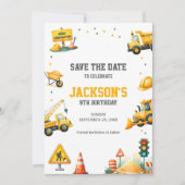 建築車両ダンプトラック掘削機ブルドーズ セーブザデート (正面)