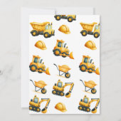 建築車両ダンプトラック掘削機ブルドーズ セーブザデート (裏面)