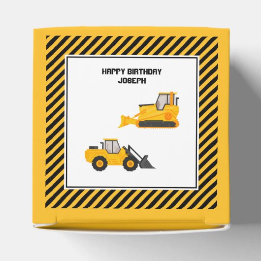 建築車両トラック金ゴールド及びブラックカスタム フェイバーボックス (上部)