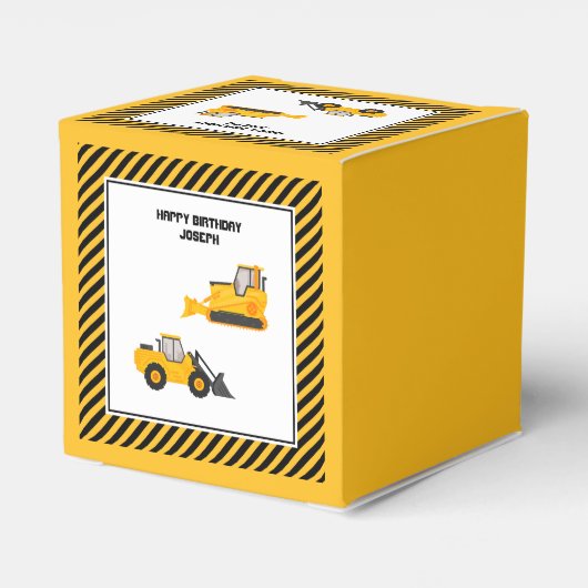 建築車両トラック金ゴールド及びブラックカスタム フェイバーボックス (裏面サイド)