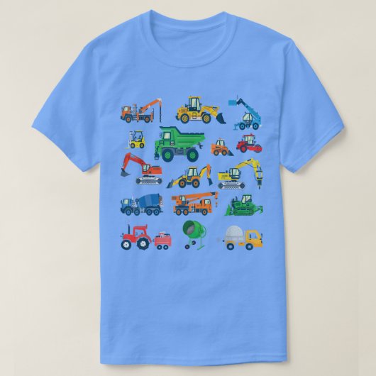 建築車両作業者オペレーター掘削機tr tシャツ (デザイン正面)