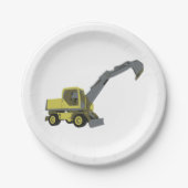 建築車両紙プレート ペーパープレート (正面)