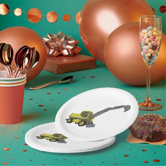 建築車両紙プレート ペーパープレート