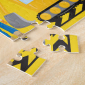 建築車少年カスタムイエローキッズ ジグソーパズル (側面)