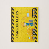 建築車少年カスタムイエローキッズ ジグソーパズル (縦)