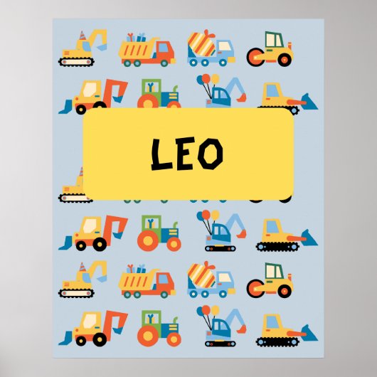 建築車愛好家 ポスター (正面)