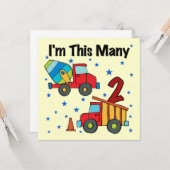 建築車第2期バースデーギフト カード (正面/裏面インサイチュ)