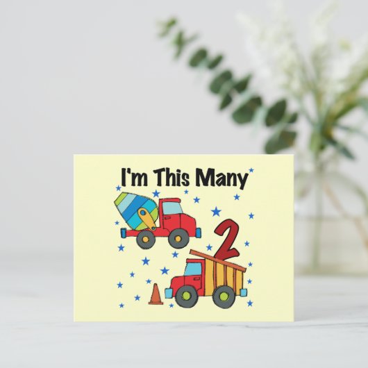 建築車第2期バースデーギフト ポストカード (スタンド正面)