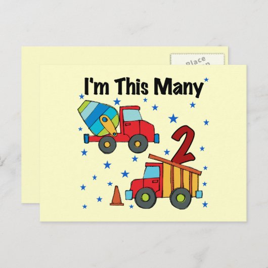 建築車第2期バースデーギフト ポストカード (正面/裏面)