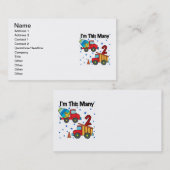 建築車第2期バースデーギフト 名刺 (正面/裏面)