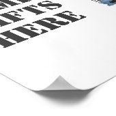 建築車誕生日ダンプギフトここにサイン ポスター (角)