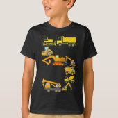 建築車5歳のトラック Tシャツ (正面)