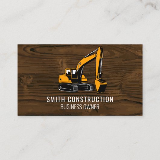 建築車 | ウッド 名刺 (正面)