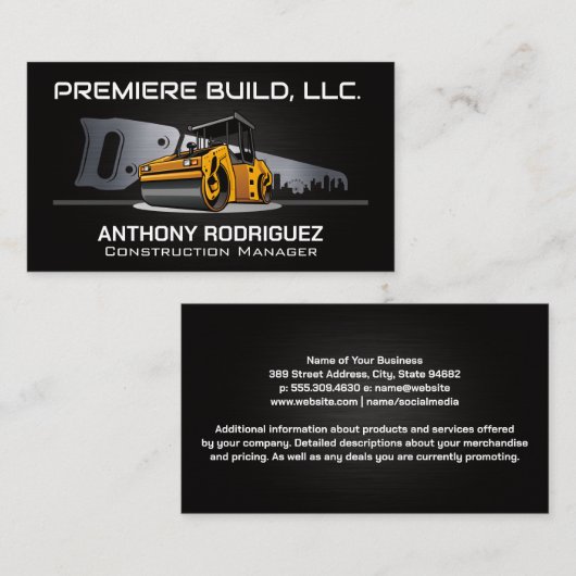 建築車 | エステ実在ートシティスカイライン 名刺 (正面/裏面)