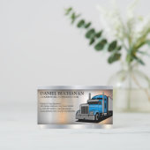 建築車 | セミトラック | メタリック 名刺 (スタンド正面)