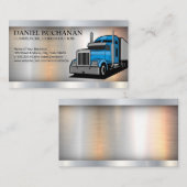建築車 | セミトラック | メタリック 名刺 (正面/裏面)