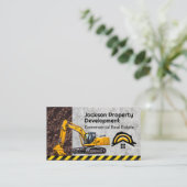 建築車 | ハードハットホームロゴ 名刺 (スタンド正面)