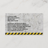 建築車 | ハードハットホームロゴ 名刺 (裏面)