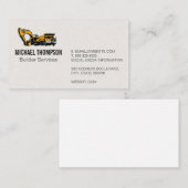 建築車 | ビルダー名刺 名刺 (正面/裏面)