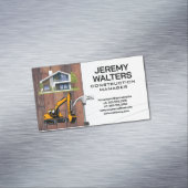 建築車 |ホームの改善 マグネット名刺 (インサイチュ)