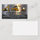 建築車 |メタリック大理石 名刺 (正面/裏面)