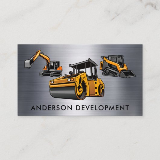 建築車 |メタルウッド 名刺 (正面)